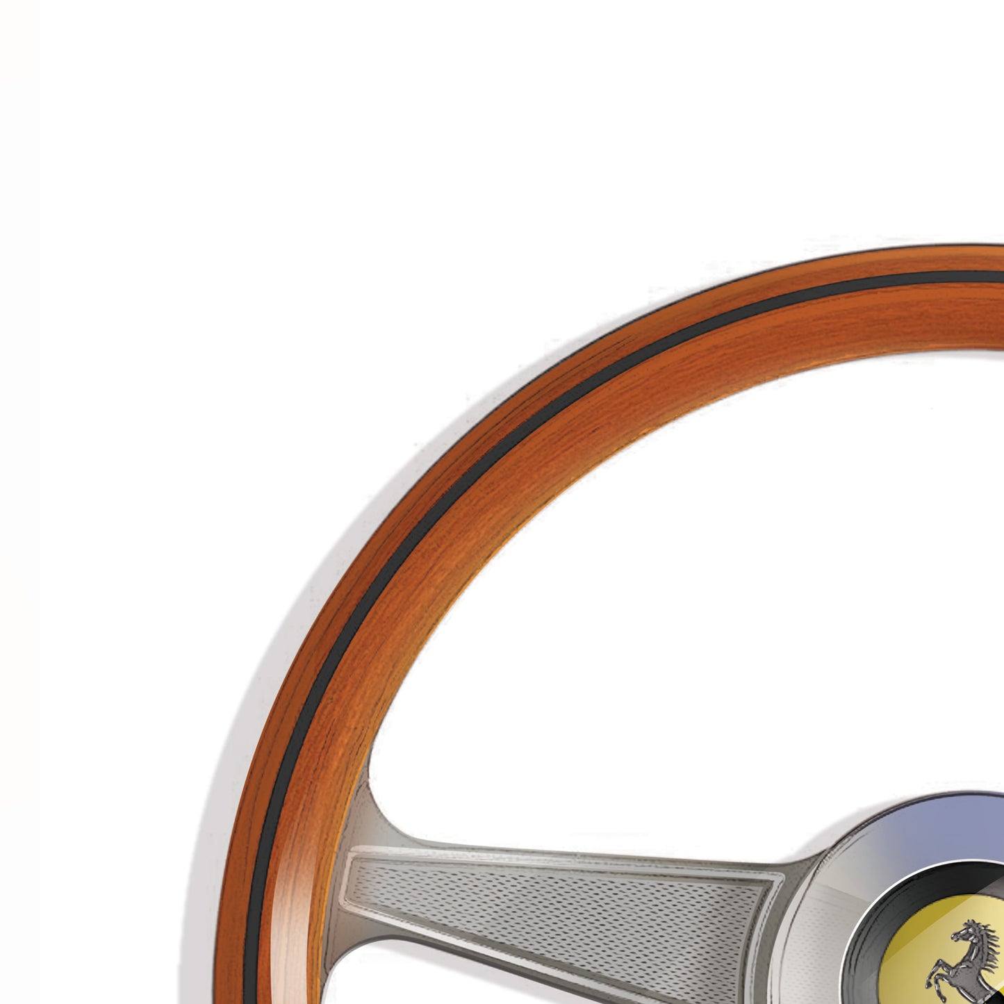 Ferrari 250 GTO classic car steering wheel - Car illustration, automotive Wall art/decor