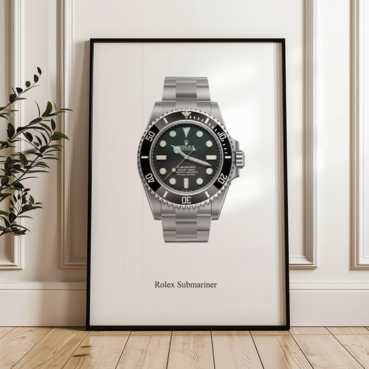 Rolex® Submariner - luxury watch illustration, luxury watch Wall art/decor