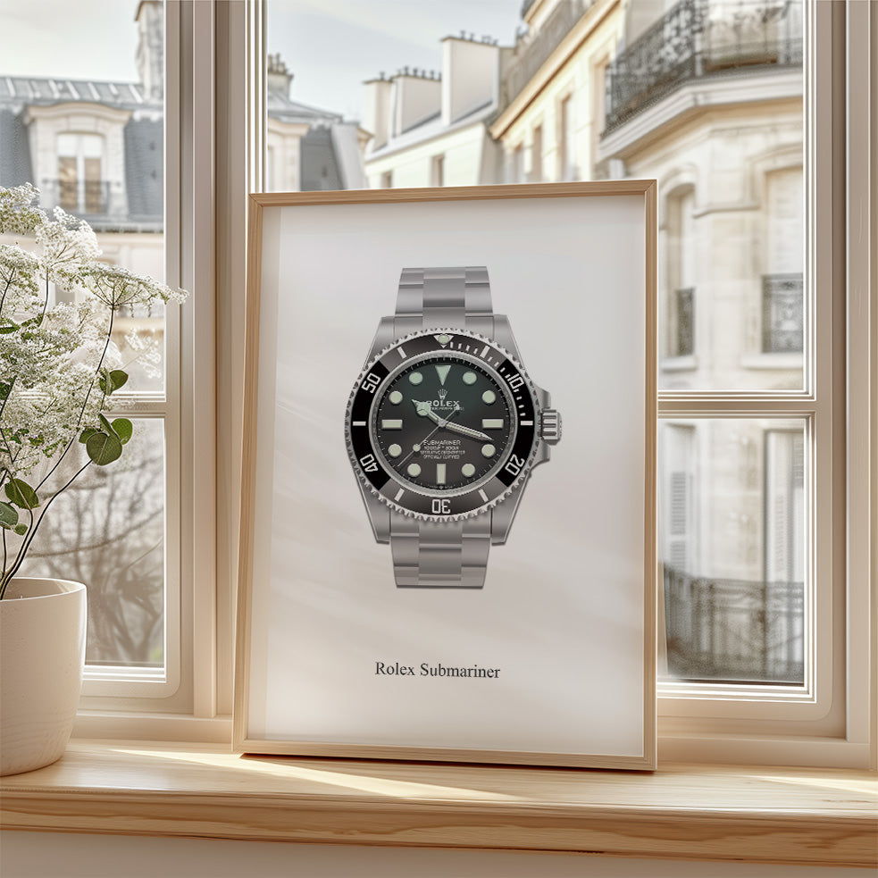 Rolex® Submariner - luxury watch illustration, luxury watch Wall art/decor