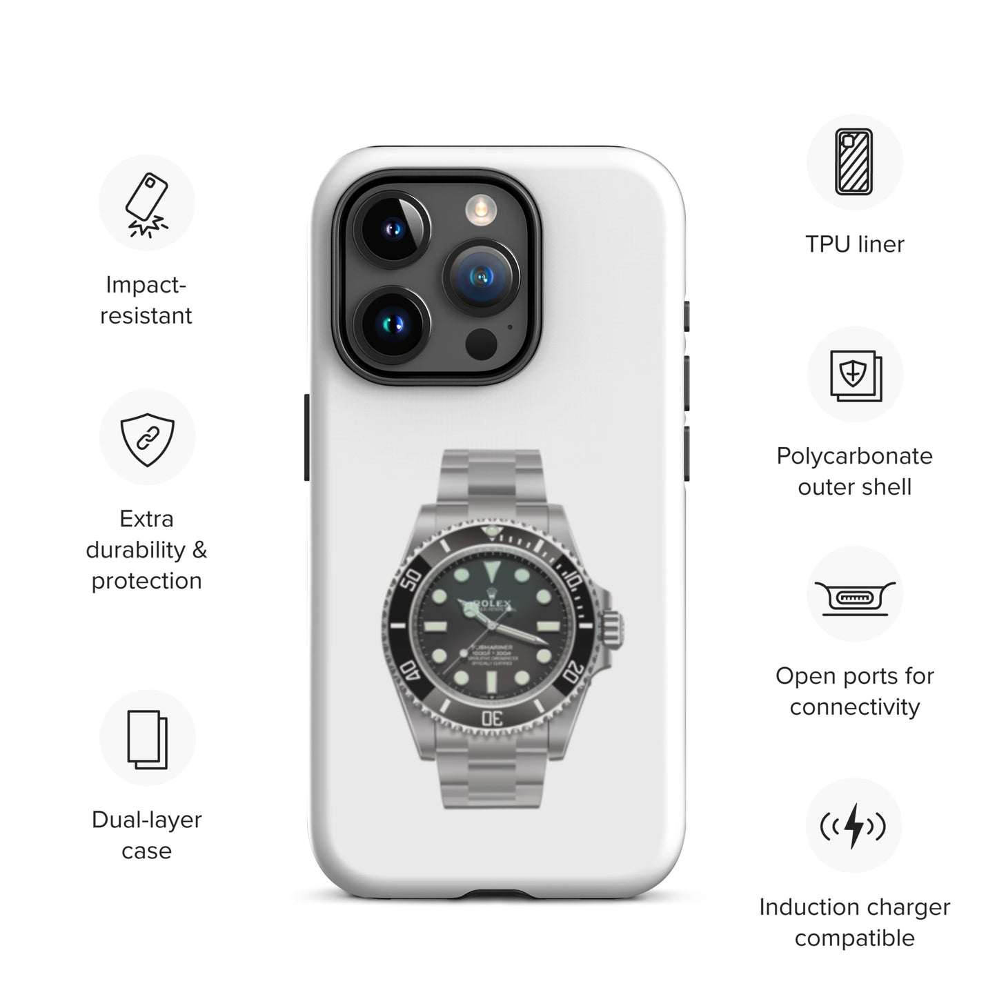 Rolex® Submariner Case for iPhone®, by Trophyroomy