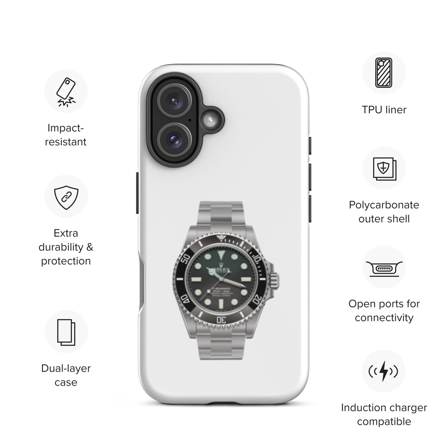 Rolex® Submariner Case for iPhone®, by Trophyroomy