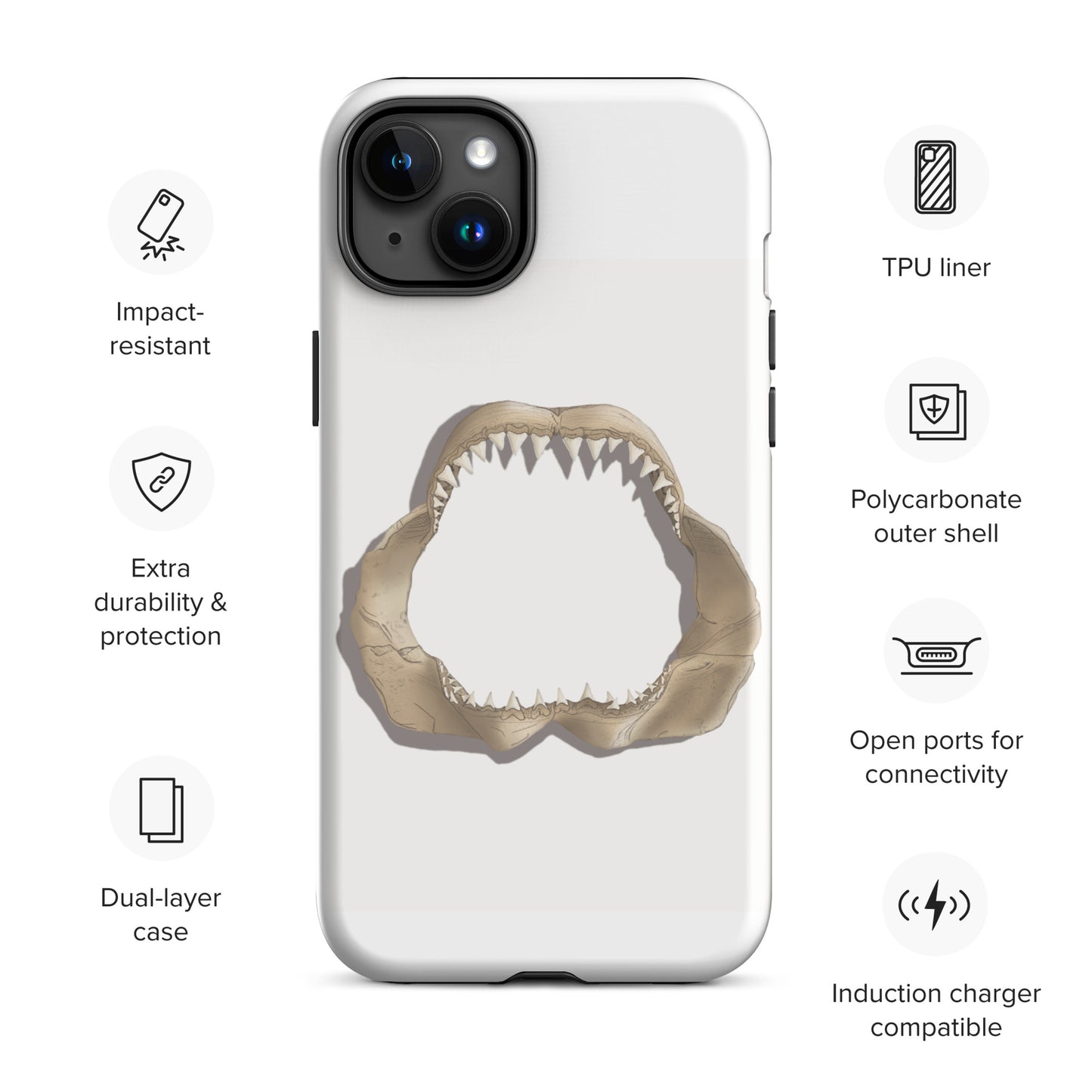 Great White Shark Case for iPhone®, by Trophyroomy