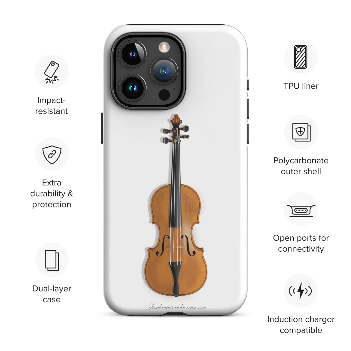 Stradivarius violin Case for iPhone®, by Trophyroomy