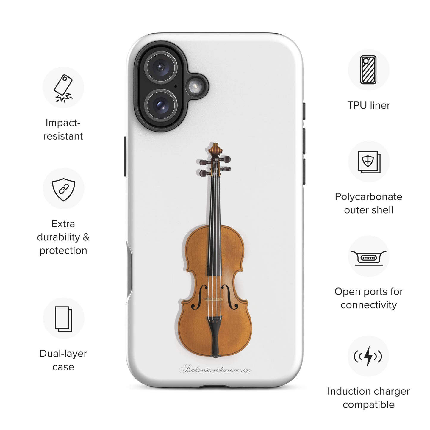 Stradivarius violin Case for iPhone®, by Trophyroomy