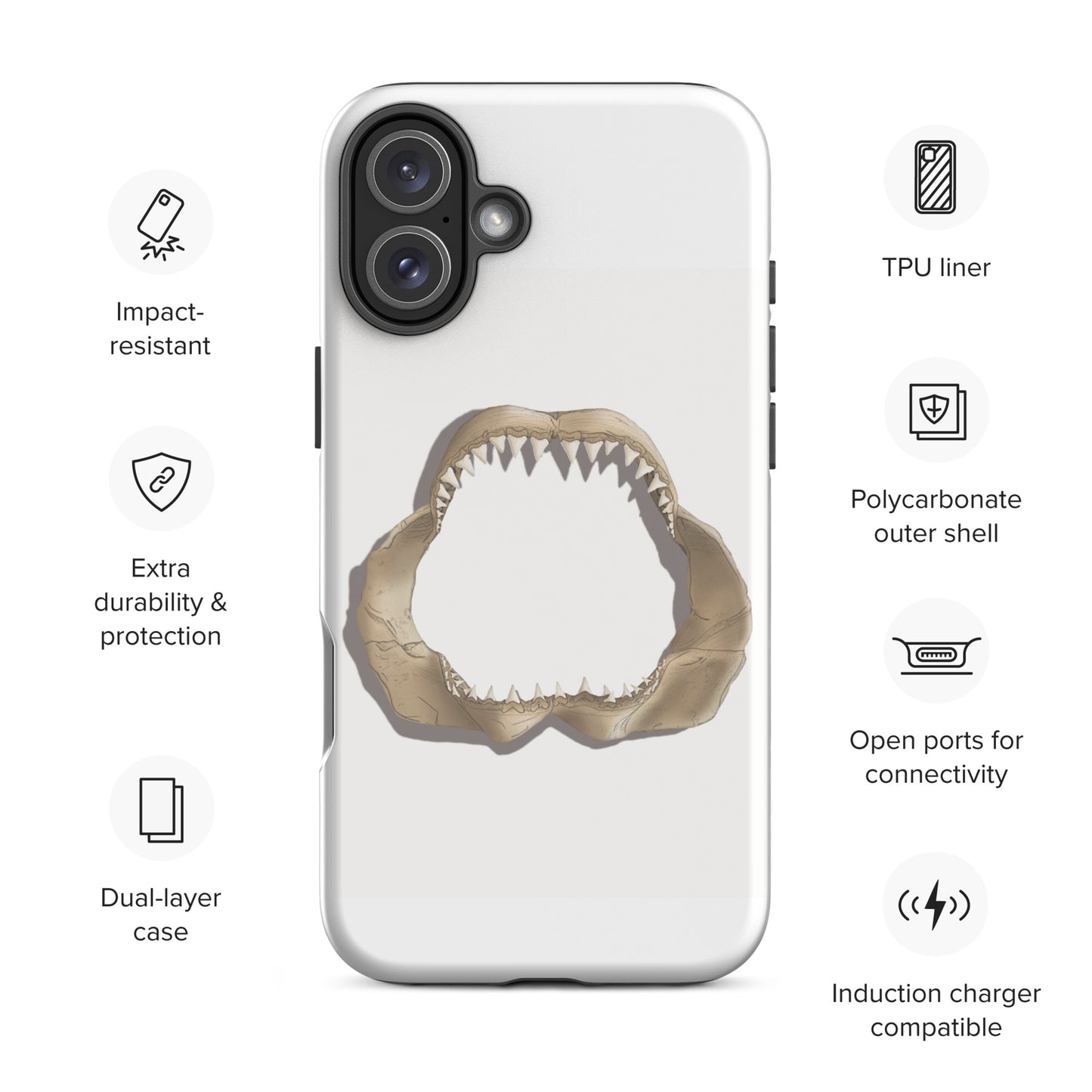 Great White Shark Case for iPhone®, by Trophyroomy