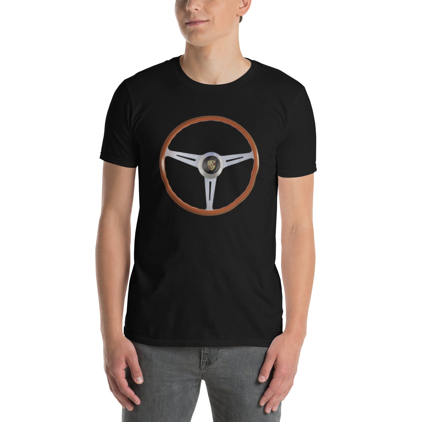 Porsche 356 Speedster Short-Sleeve Unisex T-Shirt, by Trophyroomy