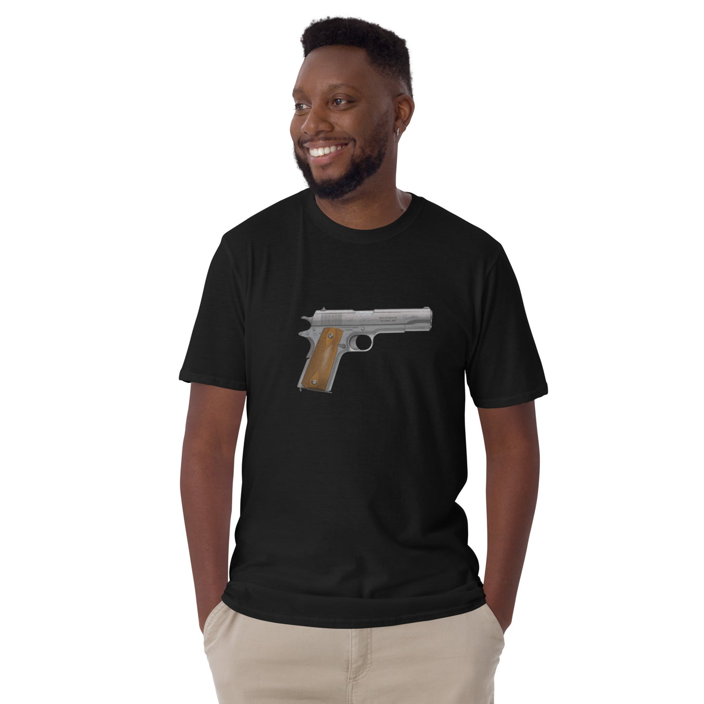 Vintage Colt M1911 Short-Sleeve Unisex T-Shirt, by Trophyroomy