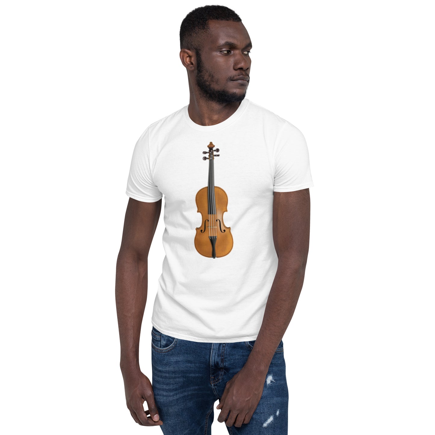 Stradivarius Violin Short-Sleeve Unisex T-Shirt, by Trophyroomy