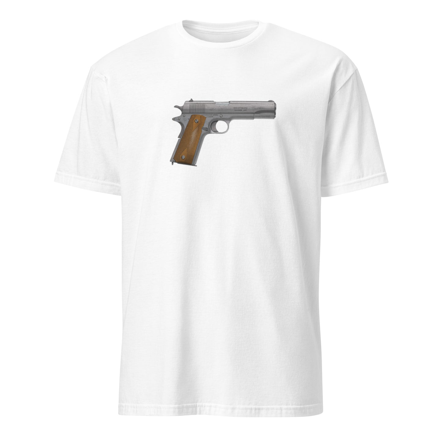 Vintage Colt M1911 Short-Sleeve Unisex T-Shirt, by Trophyroomy