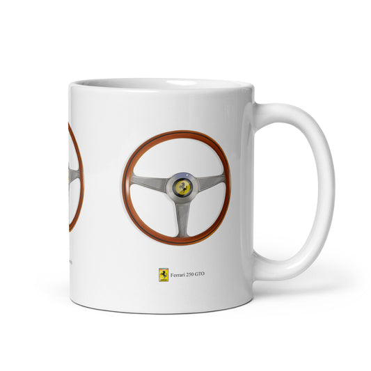 Ferrari 250 GTO classic car ceramic luxury mug, by Trophyroomy